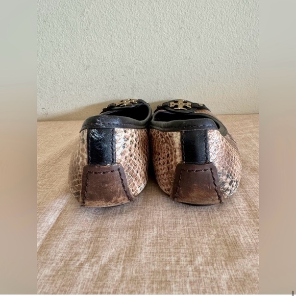 TORY BURCH - Snake Print Ballet Flats - Picture 5 of 8